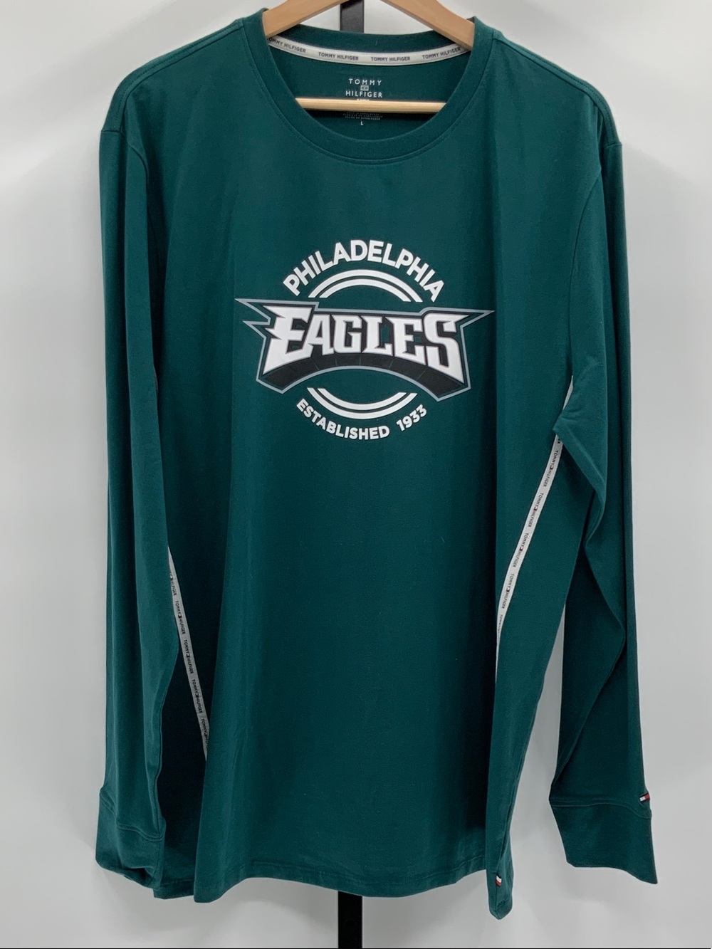 Tommy Hilfiger Philadelphia Eagles Deep Green Long Sleeve Shirt